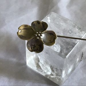 NYE | NC Dogwood Blossom Sterling Stick Pin